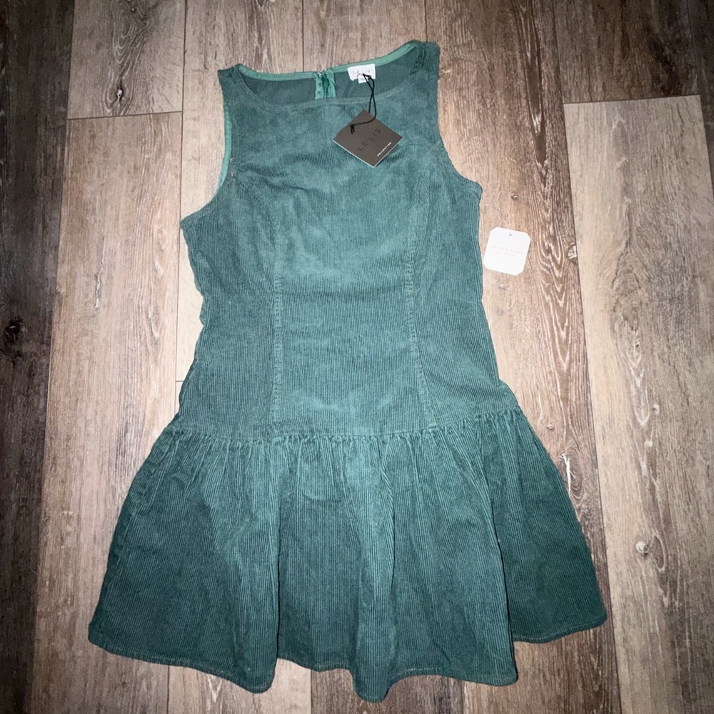 Altar’d State  Green Corduroy Dres NWT- Medium